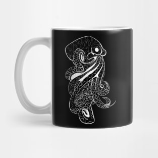 dark octopus in ecopop mandala art style Mug